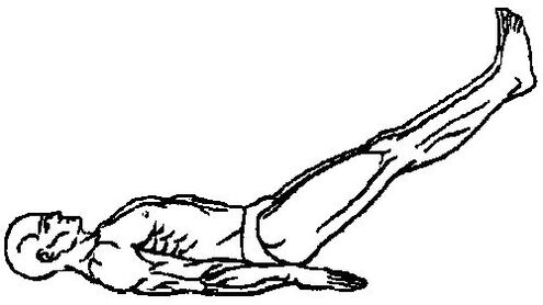 För att föryngra vävnaderna i prostata, bör du utföra att höja benen bakom huvudet. 